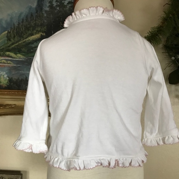 Little Me Ruffle Bow Heart Cardigan - Picture 4 of 6